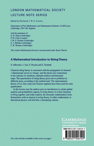 A Mathematical Introduction to String Theory