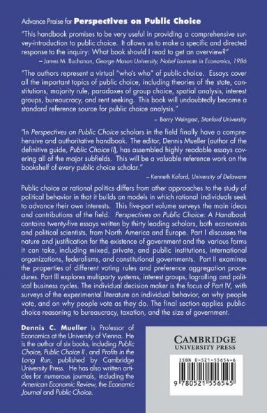 Perspectives on Public Choice