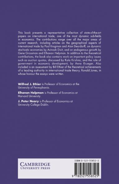 Theory Policy and Dynamics in International Trade