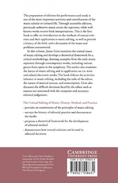 The Critical Editing of Music