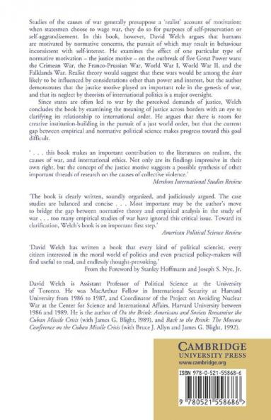 Justice and the Genesis of War