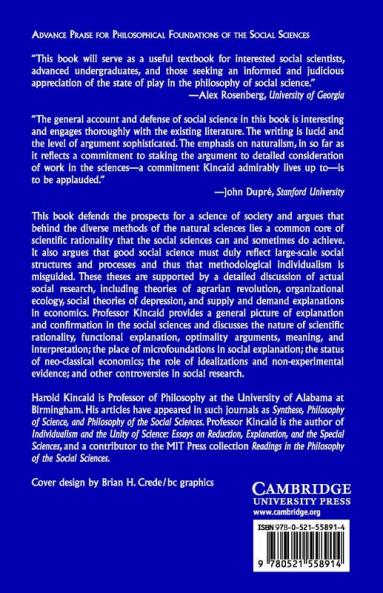 Philosophical Foundations of the Social Sciences
