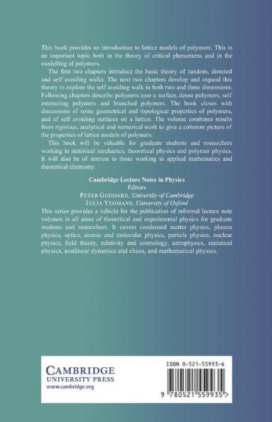 Lattice Models of Polymers