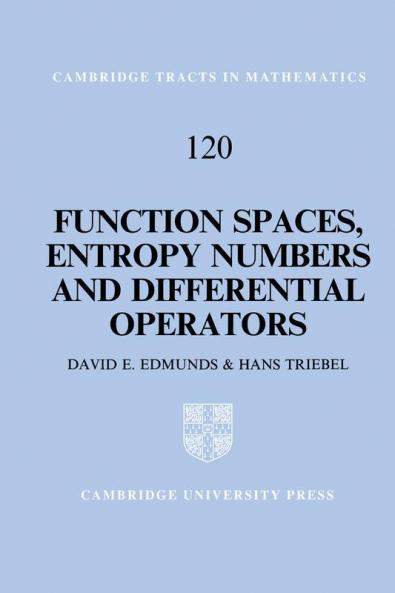 Function Spaces Entropy Numbers Differential Operators