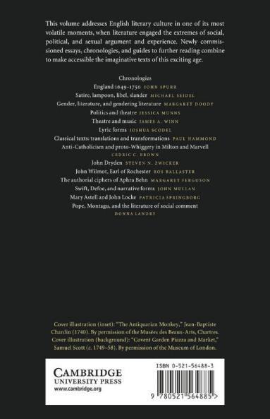 The Cambridge Companion to English Literature 1650 1740
