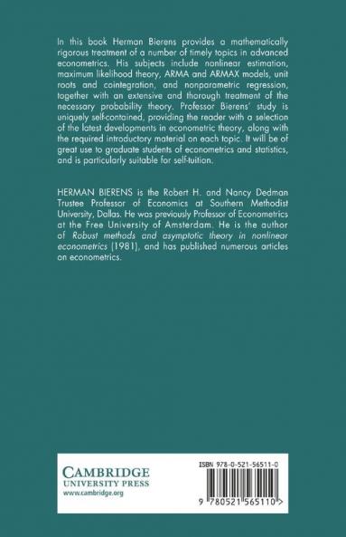 Topics in Advanced Econometrics