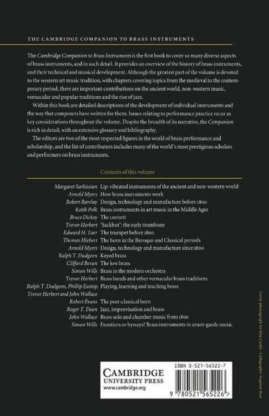 The Cambridge Companion to Brass Instruments