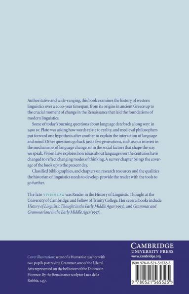 The History of Linguistics in Europe