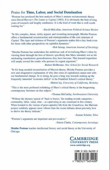 Time Labor and Social Domination