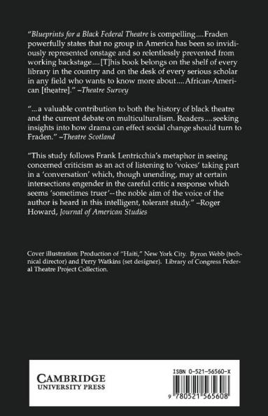 Blueprints for a Black Federal Theatre