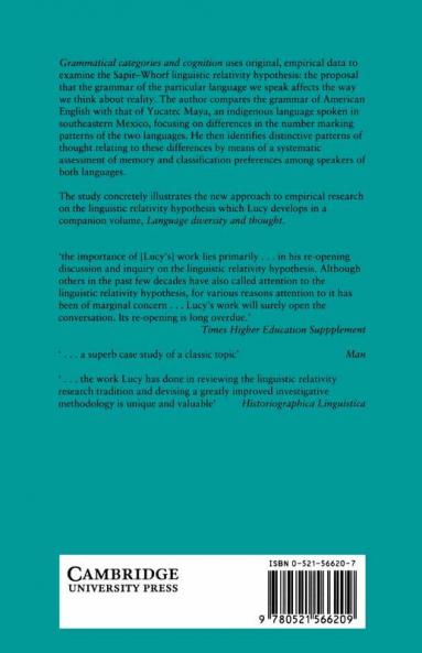 Grammatical Categories and Cognition