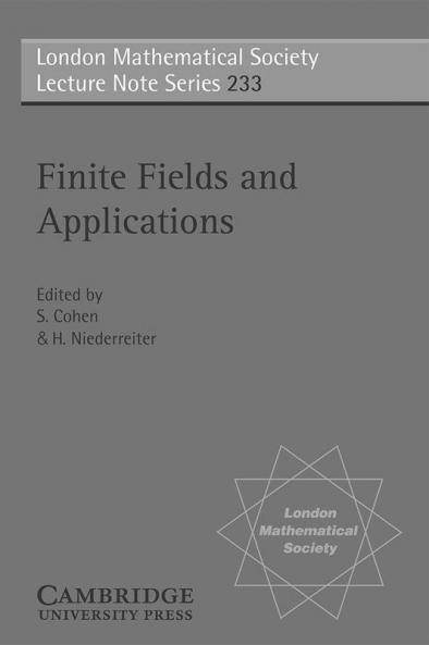 Finite Fields and Applications