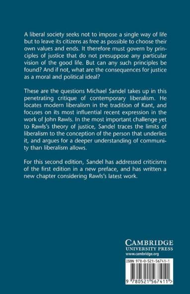 Liberalism and the Limits of Justice