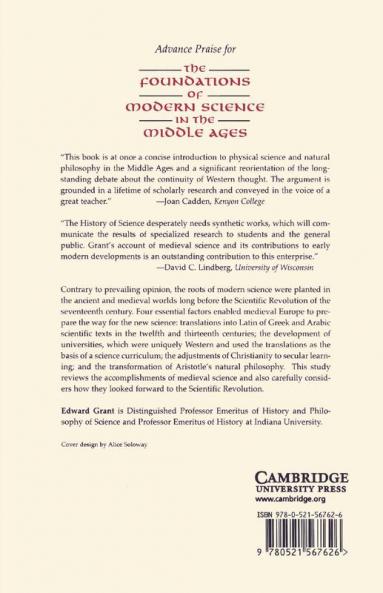 The Foundations of Modern Science in the Middle Ages