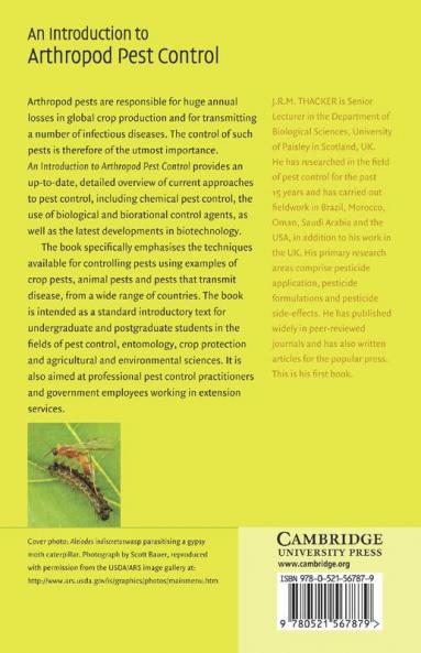 An Introduction to Arthropod Pest Control