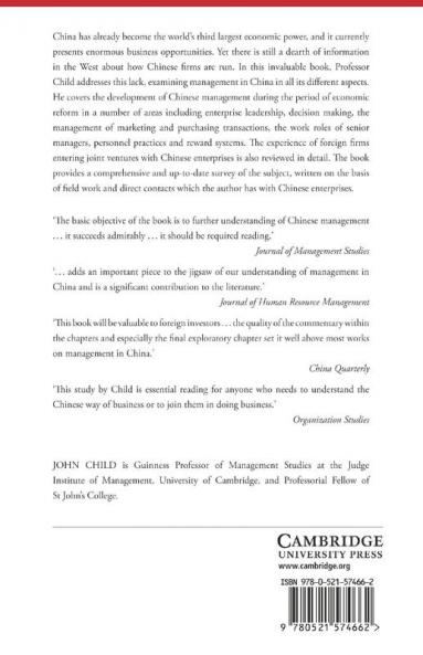 Management in China During the Age of Reform