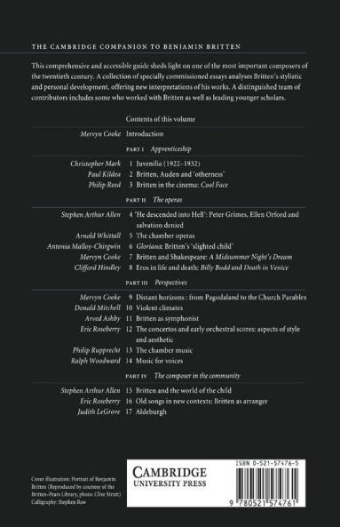 The Cambridge Companion to Benjamin Britten