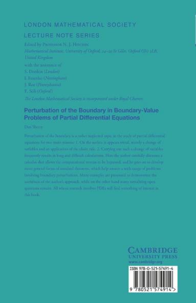 Perturbation of the Boundary in Boundary-Value Problems of Partial Differential Equations