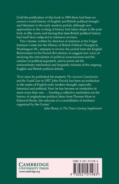 The Varieties of British Political Thought 1500 1800