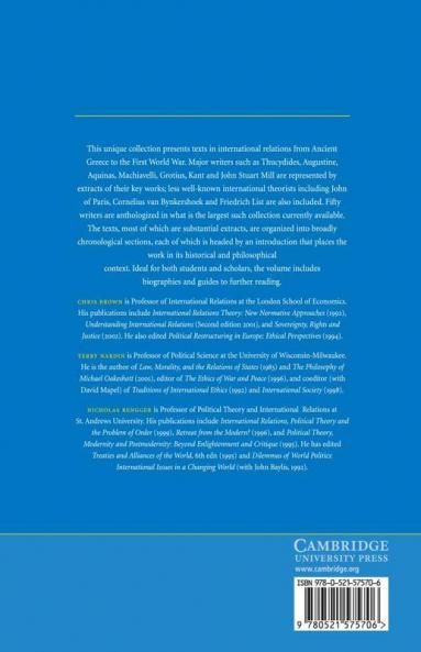 International Relations in Political Thought