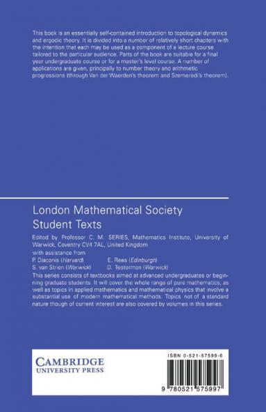 Dynamical Systems and Ergodic Theory