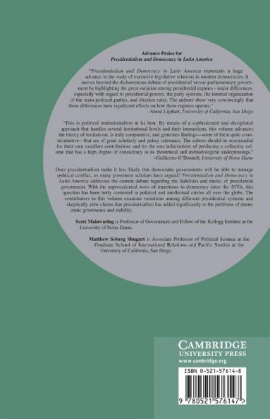 Presidentialism and Democracy in Latin America