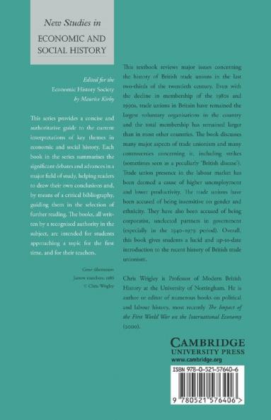 British Trade Unions Since 1933