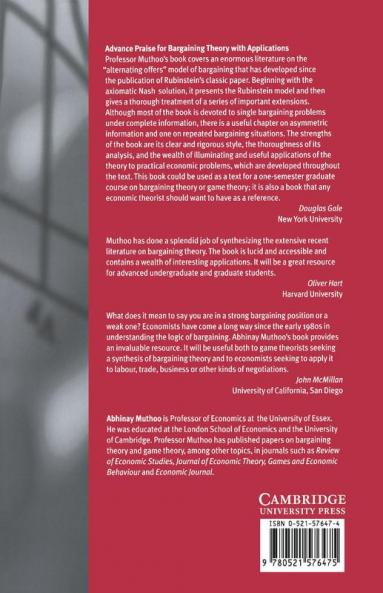 Bargaining Theory with Applications