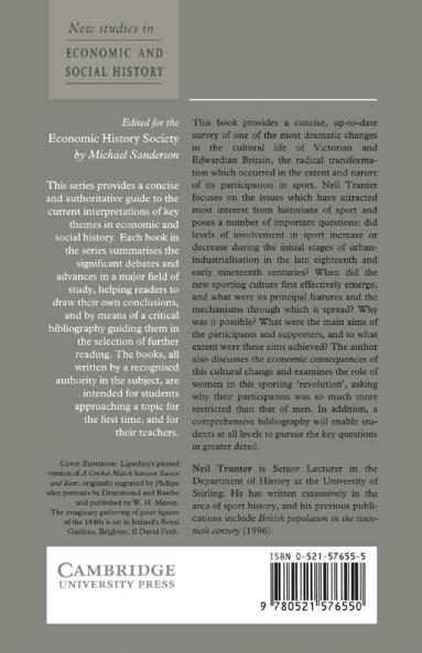 Sport Economy and Society in Britain 1750 1914