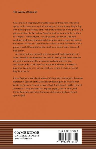 The Syntax of Spanish