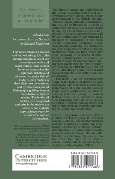 Science Technology and the British Industrial Decline 1870-1970