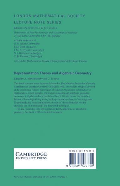 Representation Theory and Algebraic Geometry