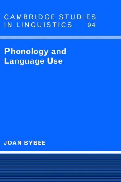 Phonology and Language Use