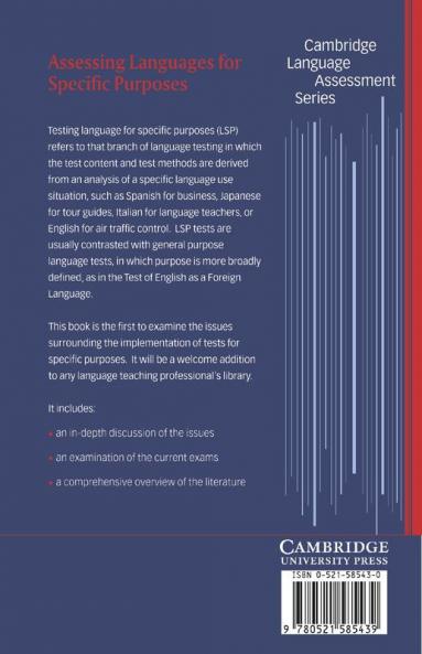 Assessing Languages for Specific Purposes