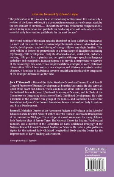 Handbook of Early Childhood Intervention