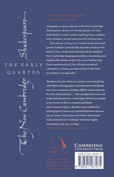 The First Quarto of King Lear