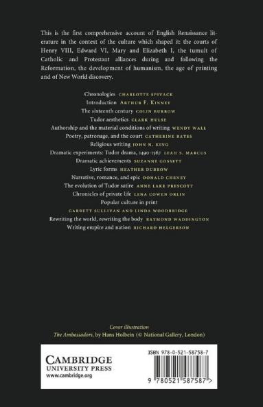 The Cambridge Companion to English Literature 1500 1600