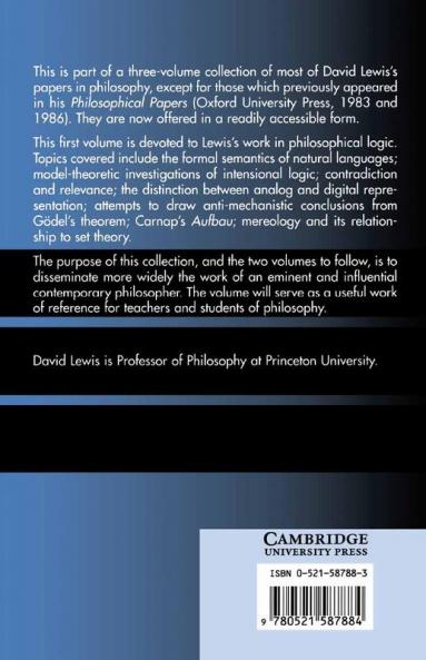 Papers in Philosophical Logic