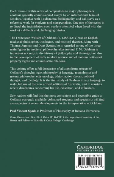 The Cambridge Companion to Ockham