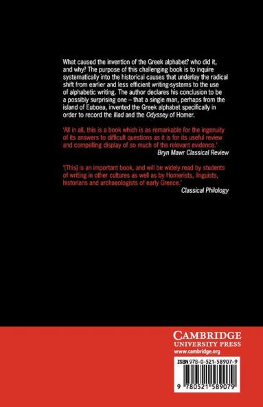 Homer and the Origin of the Greek Alphabet