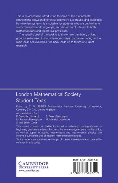 Harmonic Maps Loop Groups and Integrable Systems