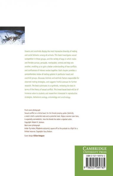 The Evolution of Mating Systems in Insects and Arachnids