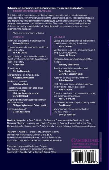 Advances in Economics and Econometrics