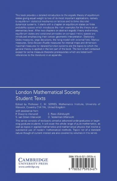 Equilibrium States in Ergodic Theory