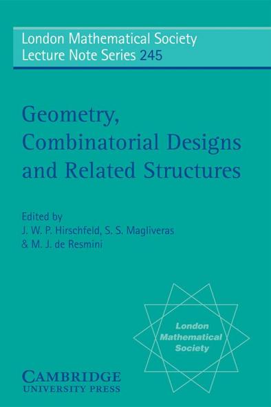 Geometry Combinatorial Designs and Related Structures