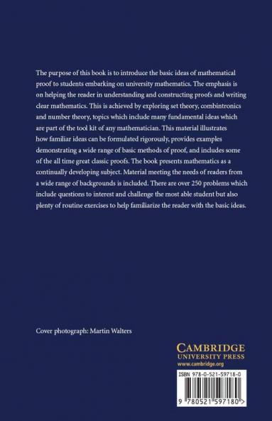 An Introduction to Mathematical Reasoning