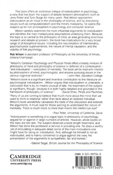 Cartesian Psychology and Physical Minds