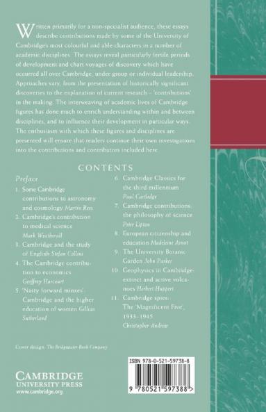 Cambridge Contributions