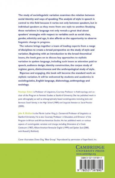 Style and Sociolinguistic Variation