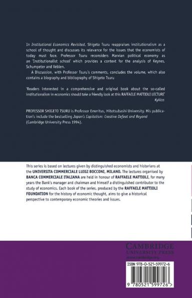 Institutional Economics Revisited